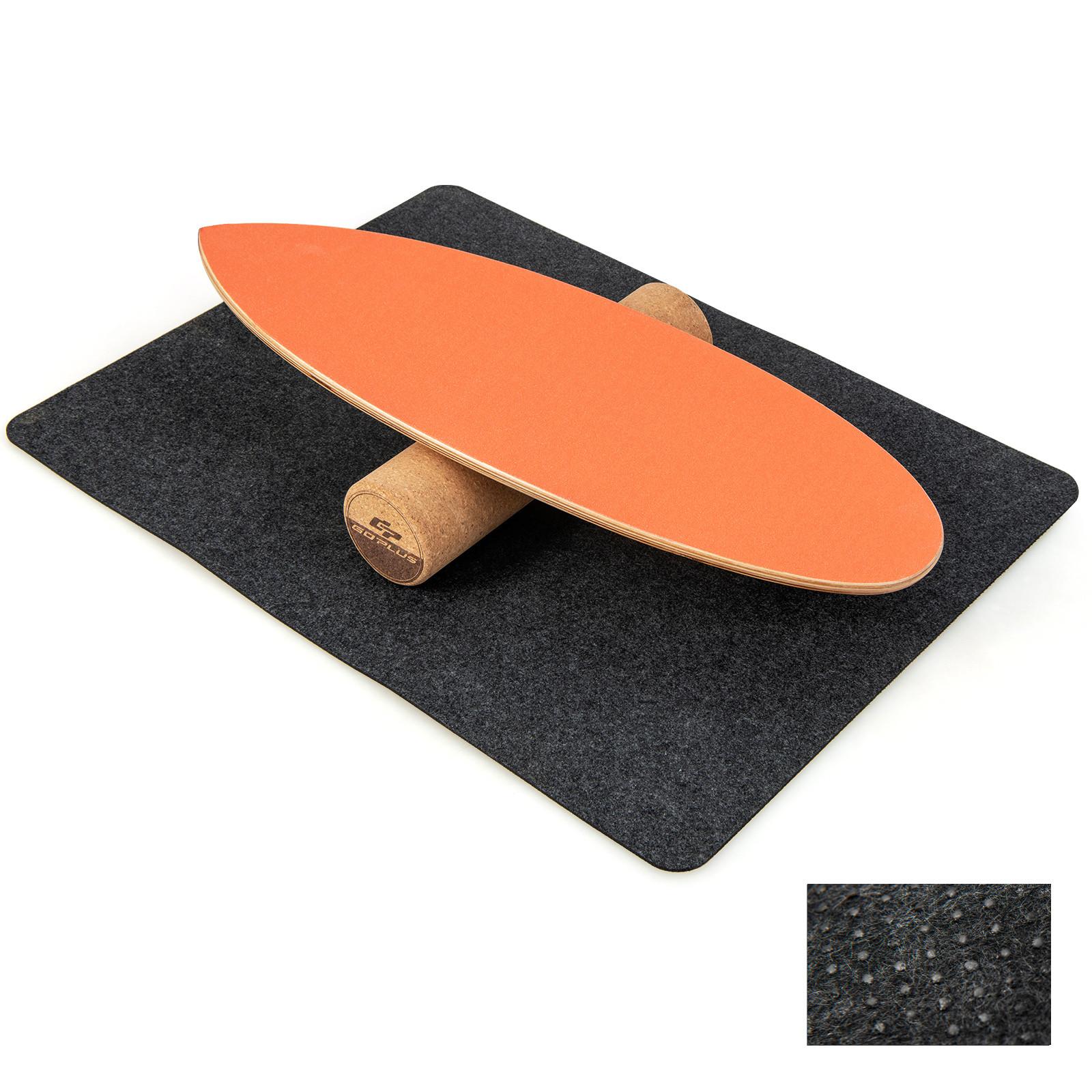 BALANCIERBRETT Orange - Orange, Holz (82/28cm) - COSTWAY