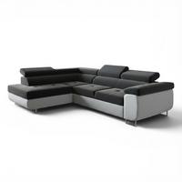 ECKSOFA Jade Mit Schlaffunktion - Grau, Holzwerkstoff/Textil (202/275cm) - Fun Möbel