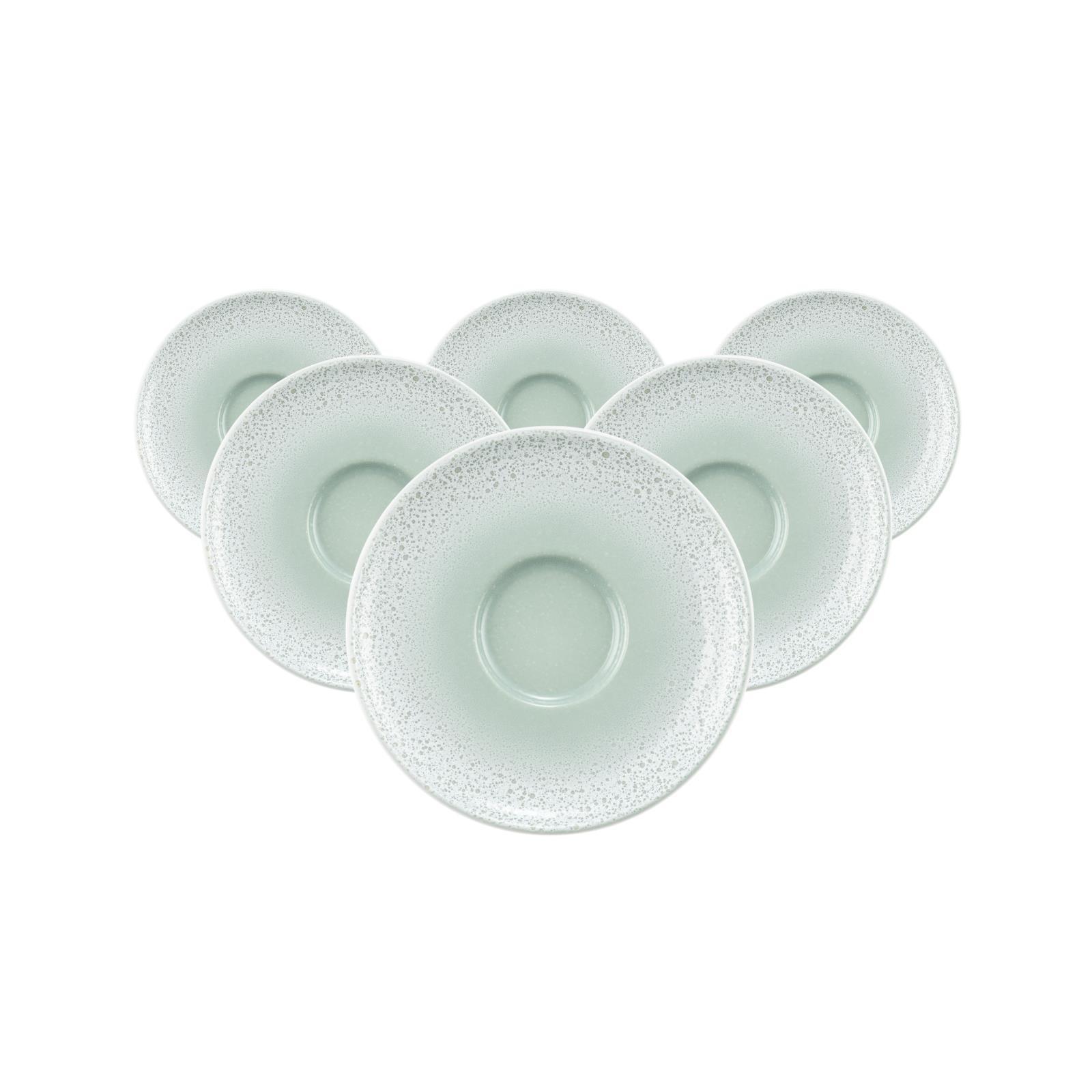 ESPRESSOUNTERTASSEN Sento Home Aura mint ø 12 cm 6er Set - Mintgrün, Keramik (12cm) - Seltmann Weiden