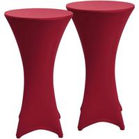 STEHTISCHHUSSE Stella Ø 80cm Bordeaux (2tlg) - Bordeaux, Textil (80/110cm) - Beautissu 