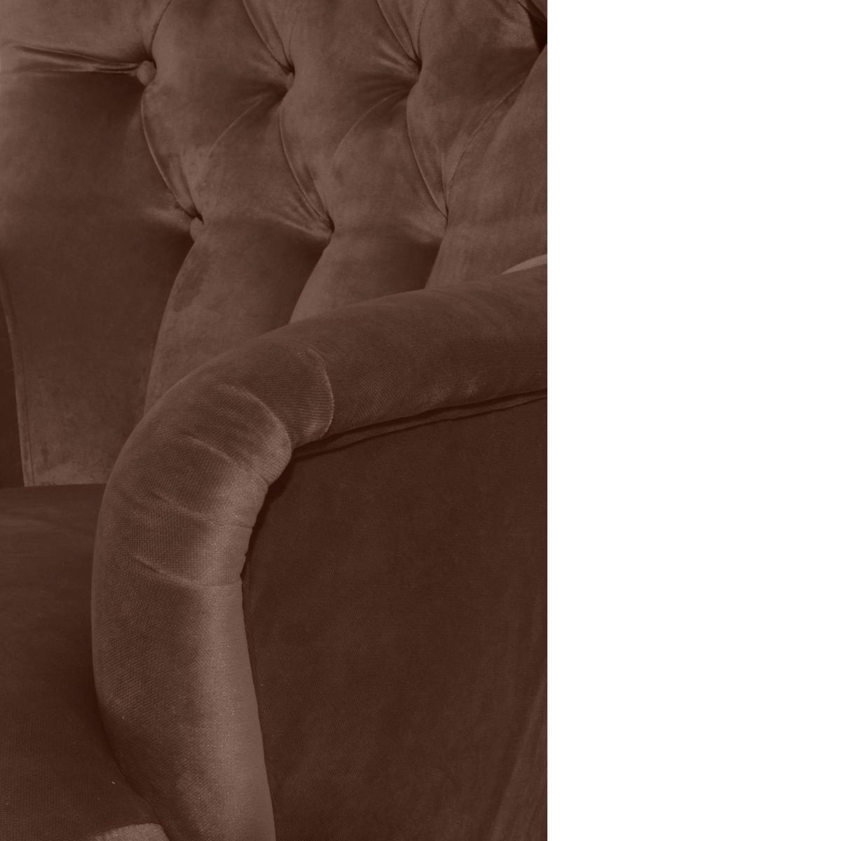 SESSEL Kaiya Bezug Samtvelours Buche natur / braun - Braun, Kunststoff (71/97/82cm) - 58aufmkessel