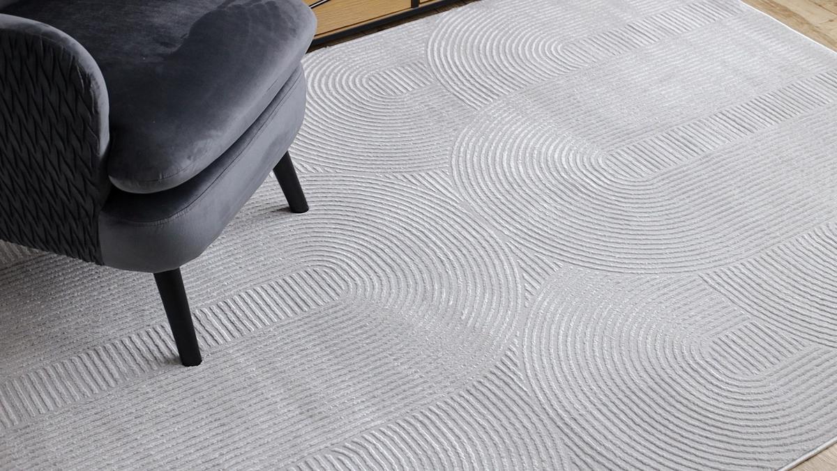 TEPPICH Balance 160/220 cm - Grau, Textil (160/220cm) - rugsX