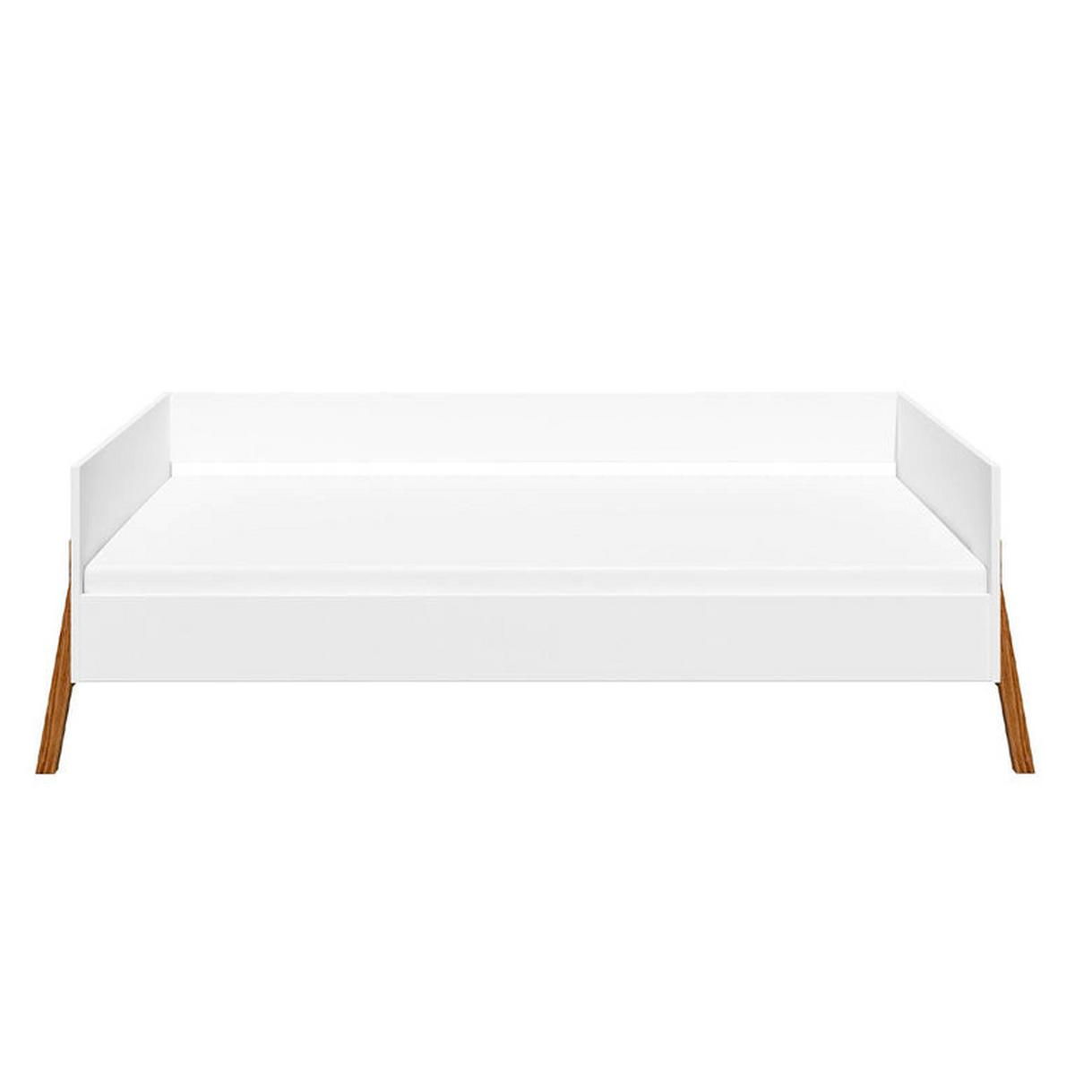 BETT Weiß - Weiß, Holzwerkstoff - Petits-meubles