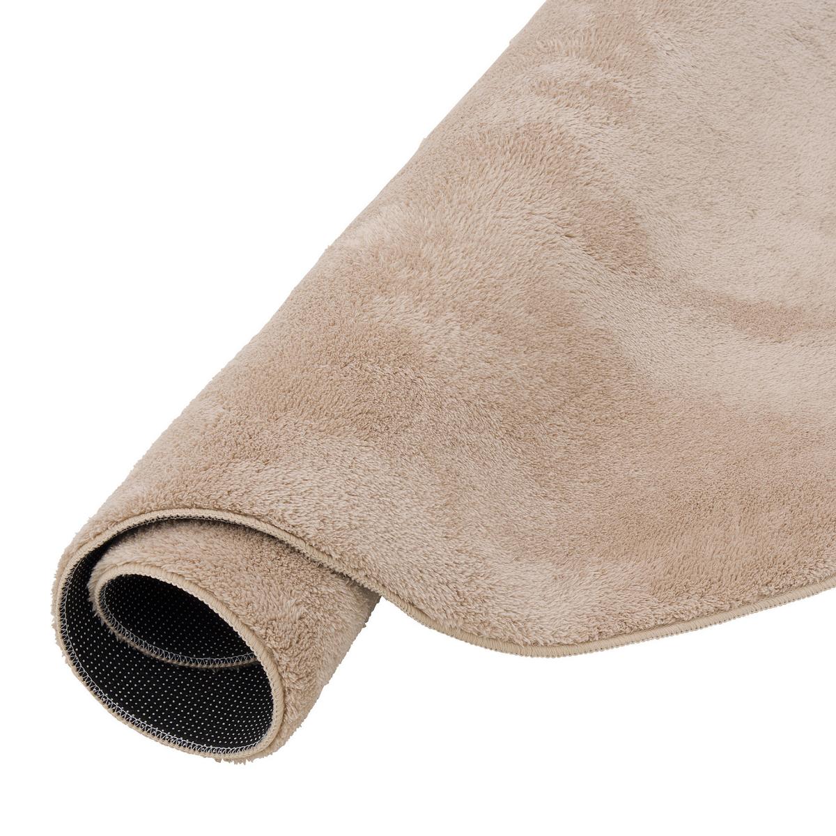 FELLTEPPICH SUPER SOFT PEARL RUND - Beige, Textil (120/120cm) - Pergamon