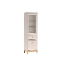 VITRINE CUNEO 193 / 55 cm in Kaschmir - Kaschmir, Holzwerkstoff (55/193/40.5cm) - MASSENO