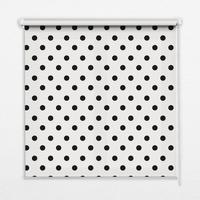 INNENROLLO - Fensterrollo - Rollo - 90x140 cm - Schwarze Punkte - Schwarz, Kunststoff (90/140/0.5cm) - TULUP