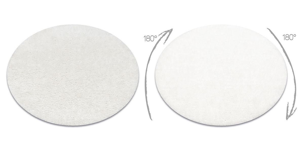 TEPPICH Buenos 120 cm - Weiß, Textil (120/120cm) - rugsX