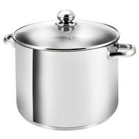 KOCHTOPF Grandis, Edelstahl, Induktion, 15 Liter, Ø 30 cm, Höhe 22 cm - Edelstahlfarben, Metall (30cm) - KOPF