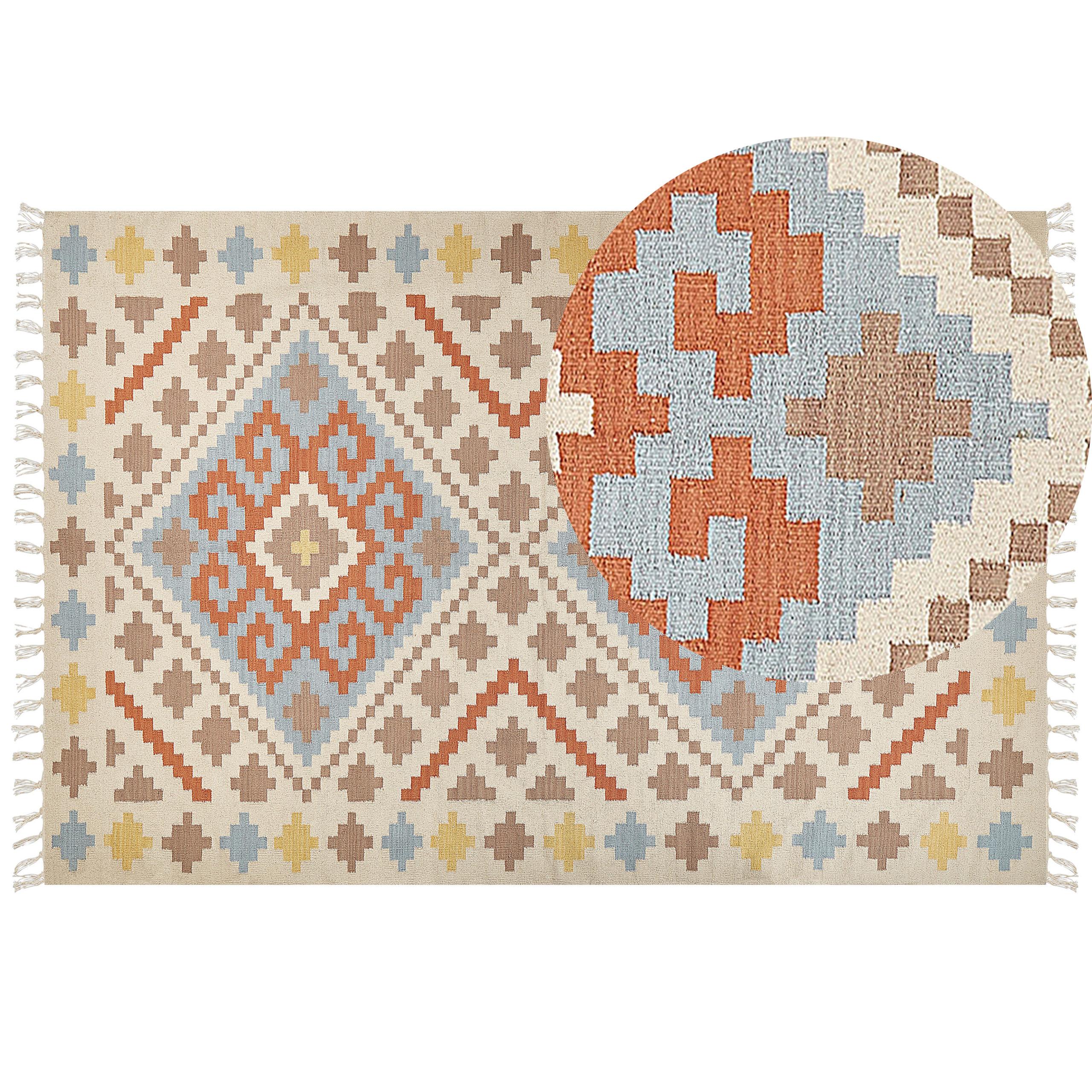 KELIM-TEPPICH Atan 300/200 cm - Multicolor, Textil (200/300cm) - Beliani