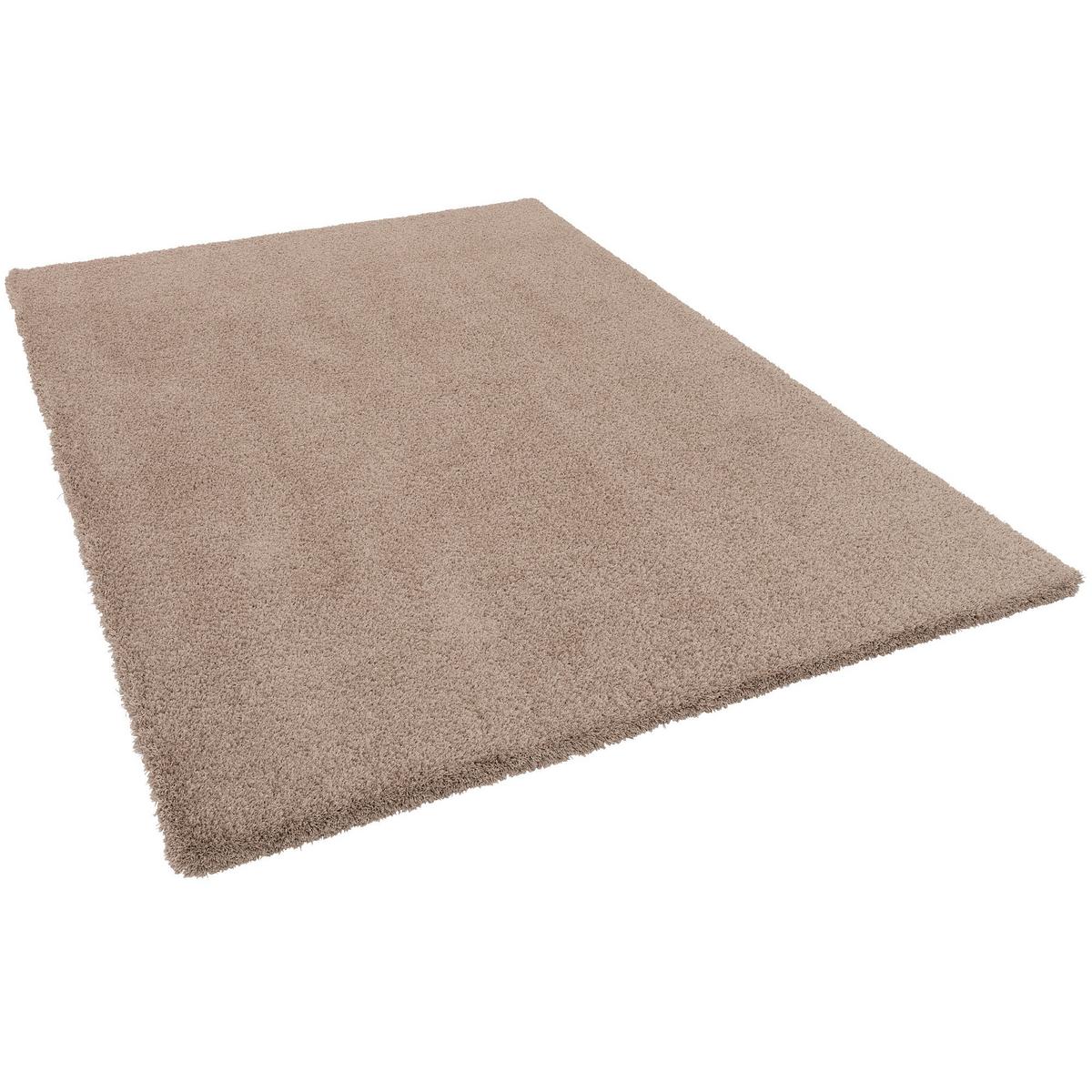 LUXUS HOCHFLOR LANGFLOR TEPPICH HARMONY - Taupe, Textil (100/300cm) - Snapstyle