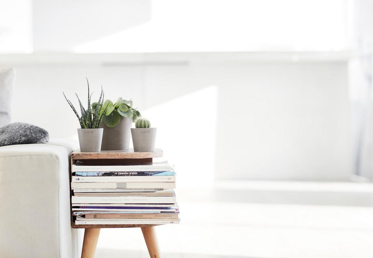 BLUMENTOPF Amsterdam 13/11,4 cm Taupe - Taupe, Kunststoff (13/11.4cm) - Ecopots