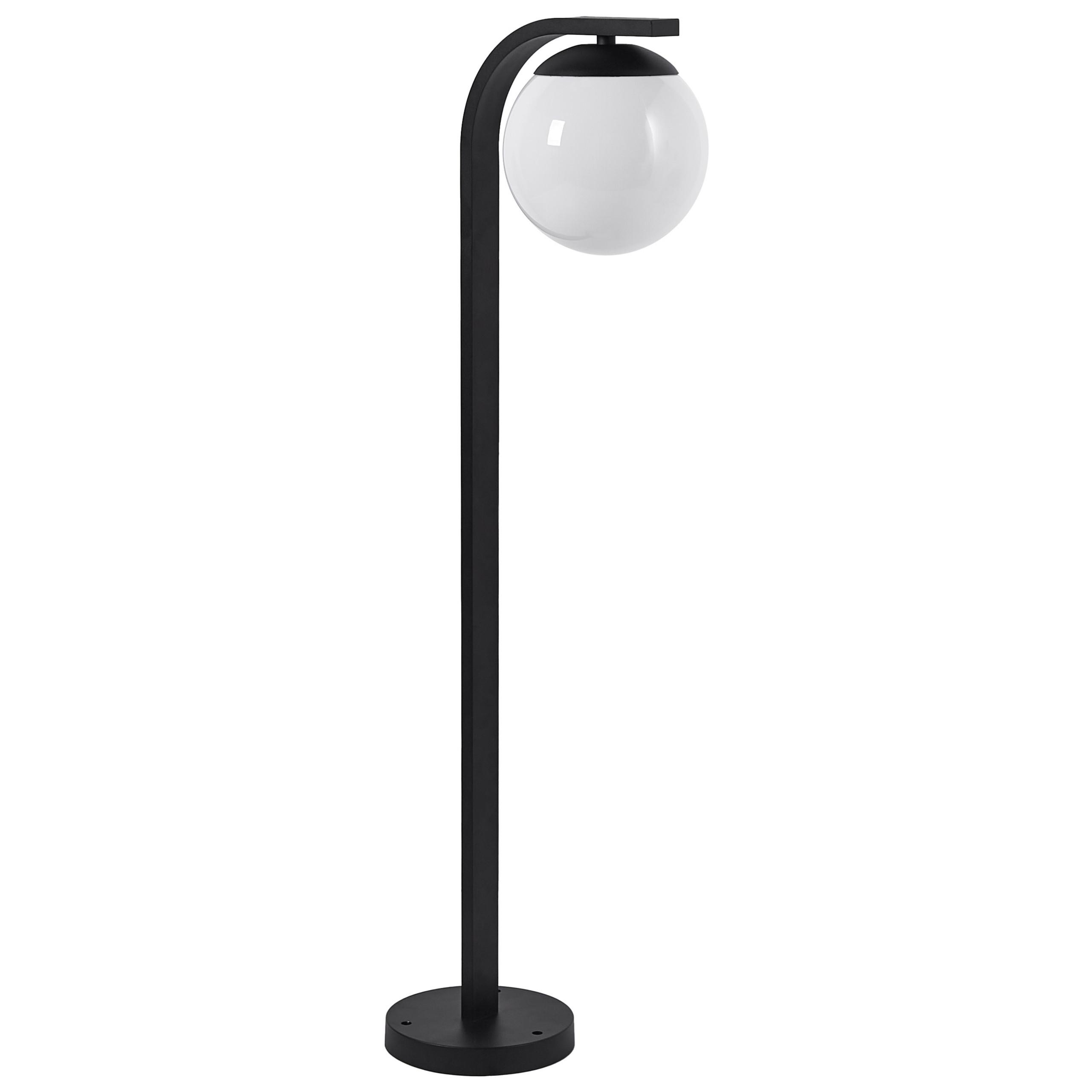 POLLERLEUCHTE Schwarz Kulsi - Schwarz, Metall (20/30/105cm) - Beliani