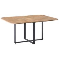 ESSTISCH ausziehbar Braun 120-160/120 cm Cooper - Braun, Holzwerkstoff (120/120/75cm) - Beliani