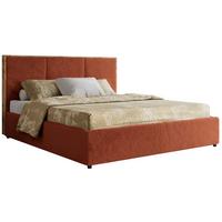 POLSTERBETT LERIO CLASSIC 160/200 - Orange Plüsch - Multipocket-Matratze - Orange, Textil (160/200cm) - MKS