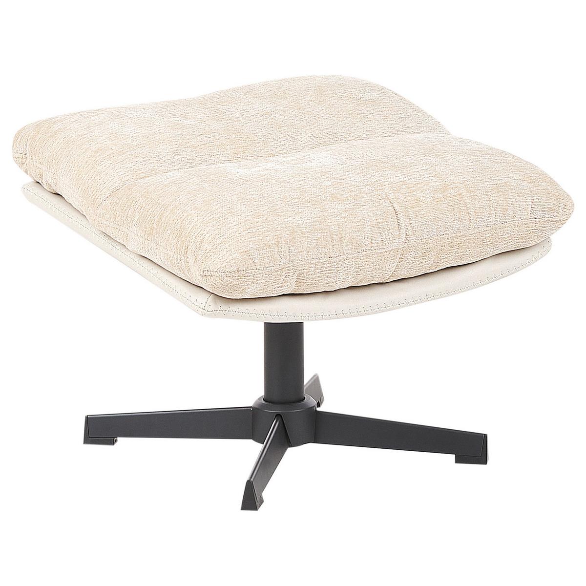 SESSEL Helles Beige Tovik - Beige/Schwarz, Textil (82/89/55cm) - Beliani