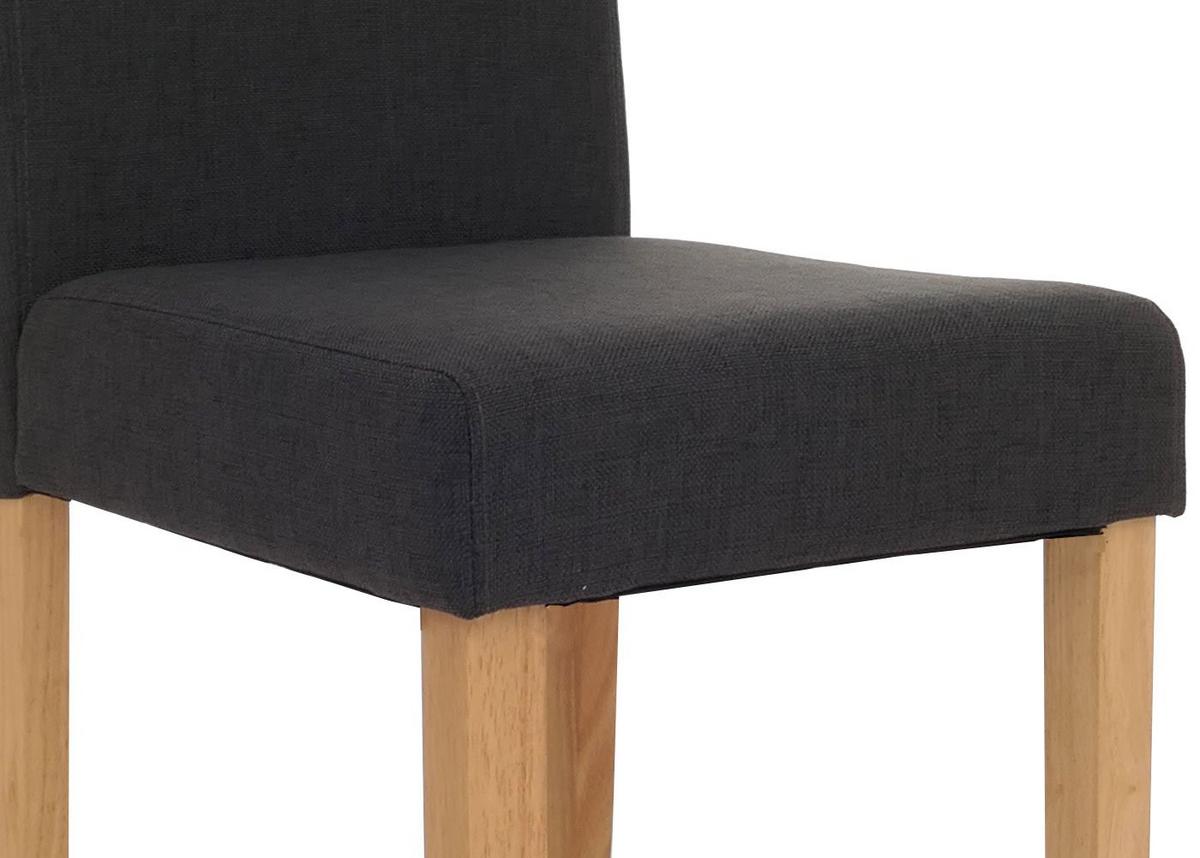 ESSZIMMERSTUHL Schwarz, Braun 4er-Set - Schwarz/Braun, Textil (43/90/56cm) - MCW