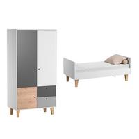 BABYZIMMER 2-teilig Eiche - Braun, Holzwerkstoff (144.5/97/75cm) - Petits-meubles