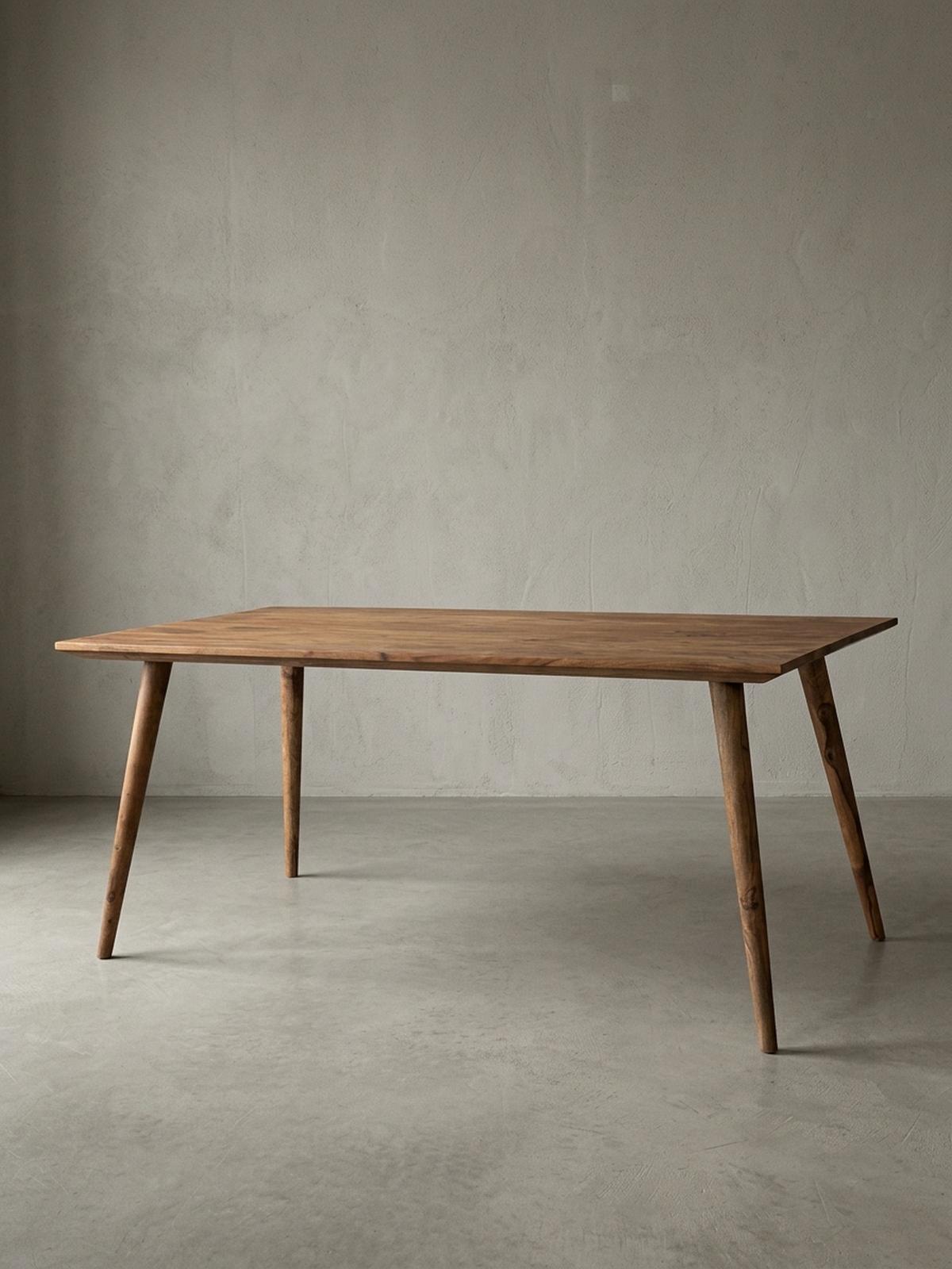 ESSTISCH Massivholz Braun Landhausstil Handgefertigt, Braun 180x80x76 cm - Braun, Holz (80/180/76cm) - KADIMA DESIGN