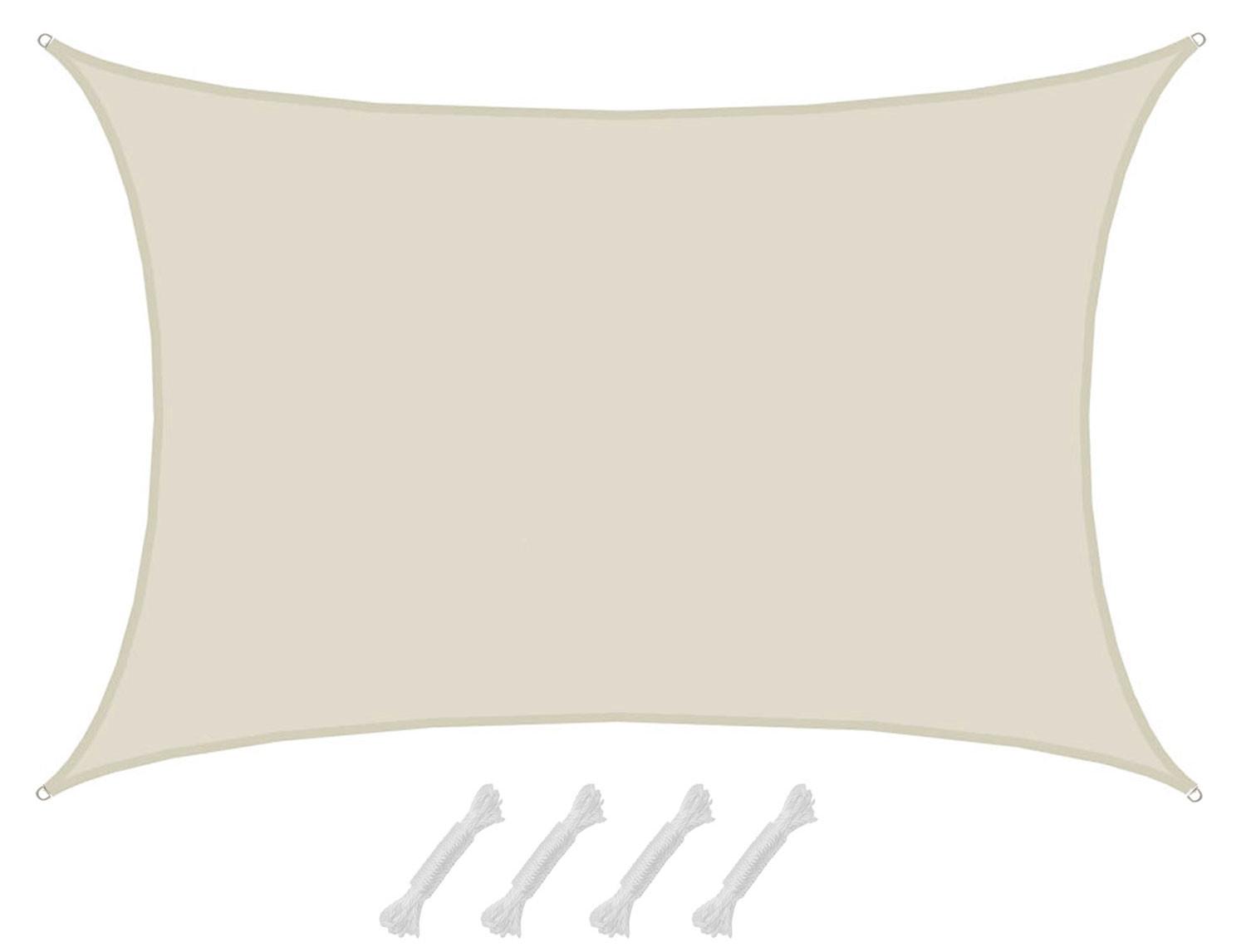 SONNENSEGEL 500/700 cm beige, rechteckig - Beige, Kunststoff (500/700cm) - Amanka