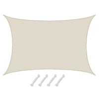 SONNENSEGEL 500/700 cm beige, rechteckig - Beige, Kunststoff (500/700cm) - Amanka