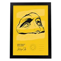 POSTER Fesselnde Augen A3 Schwarzer Rahmen - Schwarz, Papier (29.7/5/42cm) - Nacnic