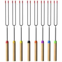 GRILLSPIESSE aus Edelstahl mit Aufbewahrungstasche (8-tlg. Set) - Multicolor, Metall (30cm)