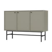 KOMMODE TORINO 125/86/41 cm mit 3 Türen Hellgrün - Hellgrün, Holzwerkstoff (125/86/41cm) - MASSENO