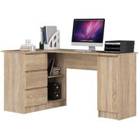 SCHREIBTISCH Eiche Sonoma 77/155/85 - Sonoma Eiche, Holzwerkstoff (135/60/77cm) - RAUMHIRSCH FURNITURE