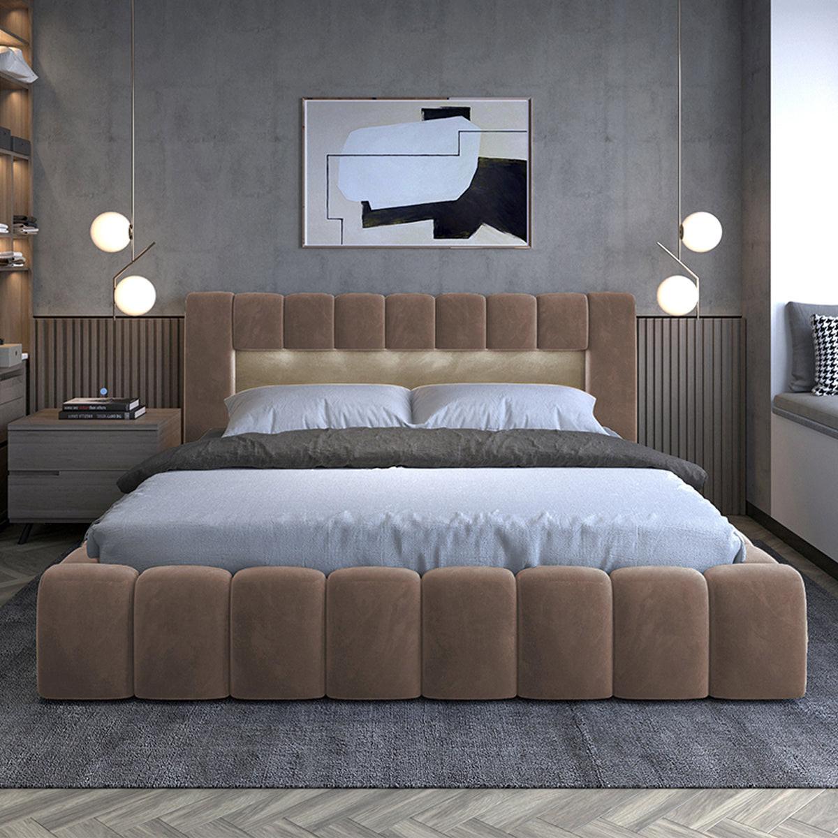 BOXBETT 160/200 Auria Braun - Braun, Holz (160/200cm) - Petits-meubles