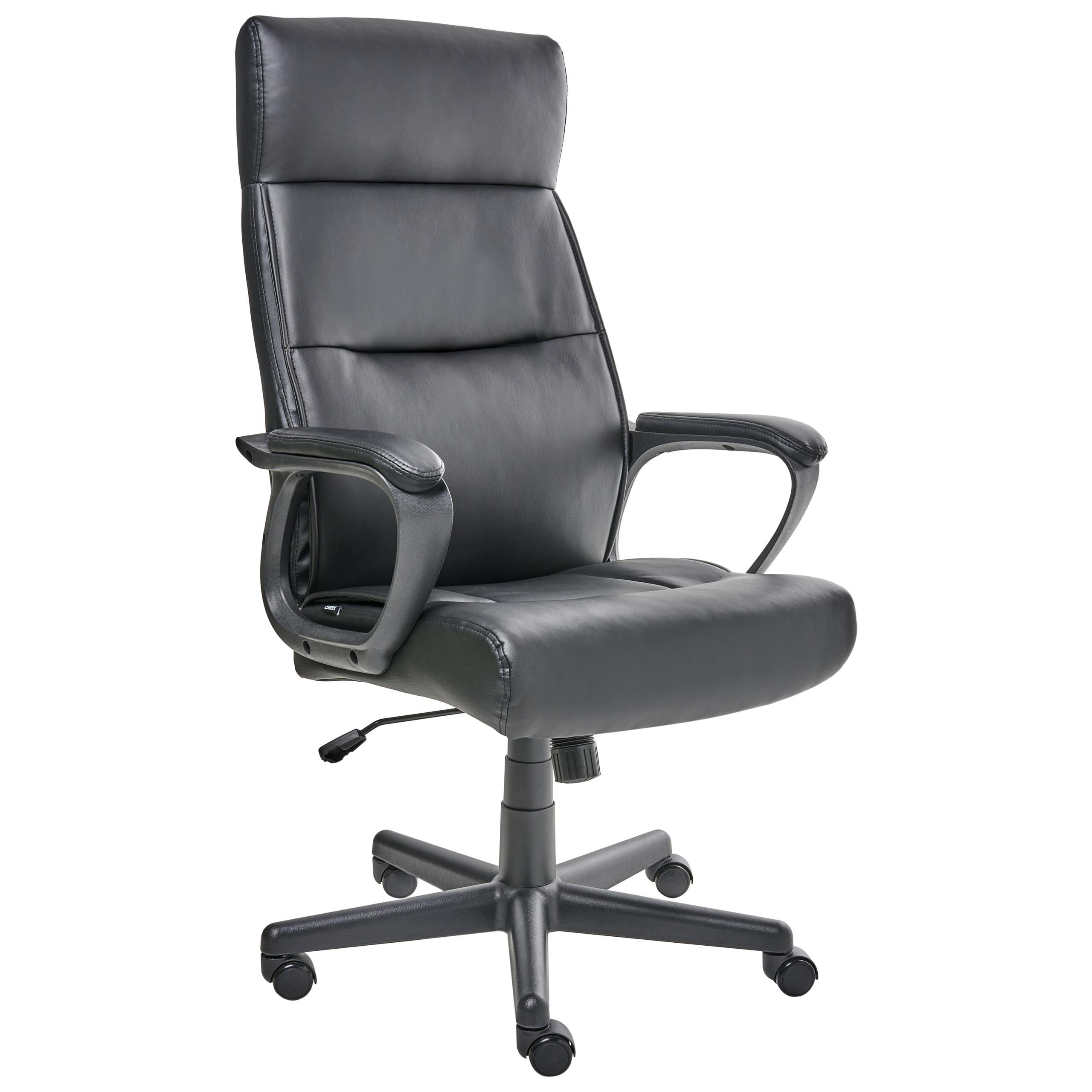 CHEFSESSEL Schwarz Guru - Schwarz, Kunststoff (65/114/73cm) - Beliani
