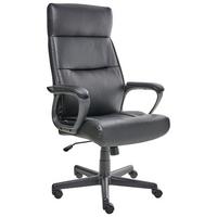 CHEFSESSEL Schwarz Guru - Schwarz, Kunststoff (65/114/73cm) - Beliani