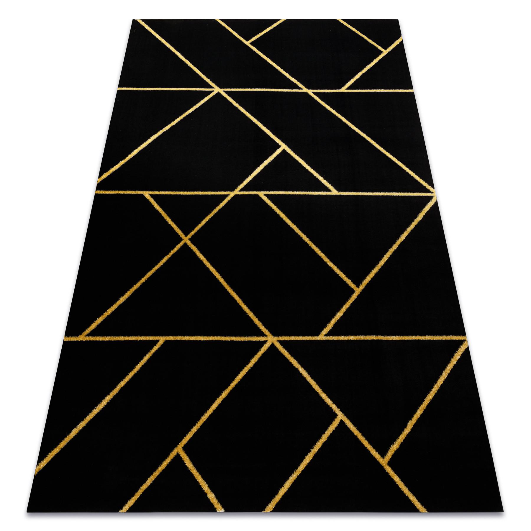 TEPPICH Emerald 160/220 cm - Schwarz, Textil (160/220cm) - rugsX