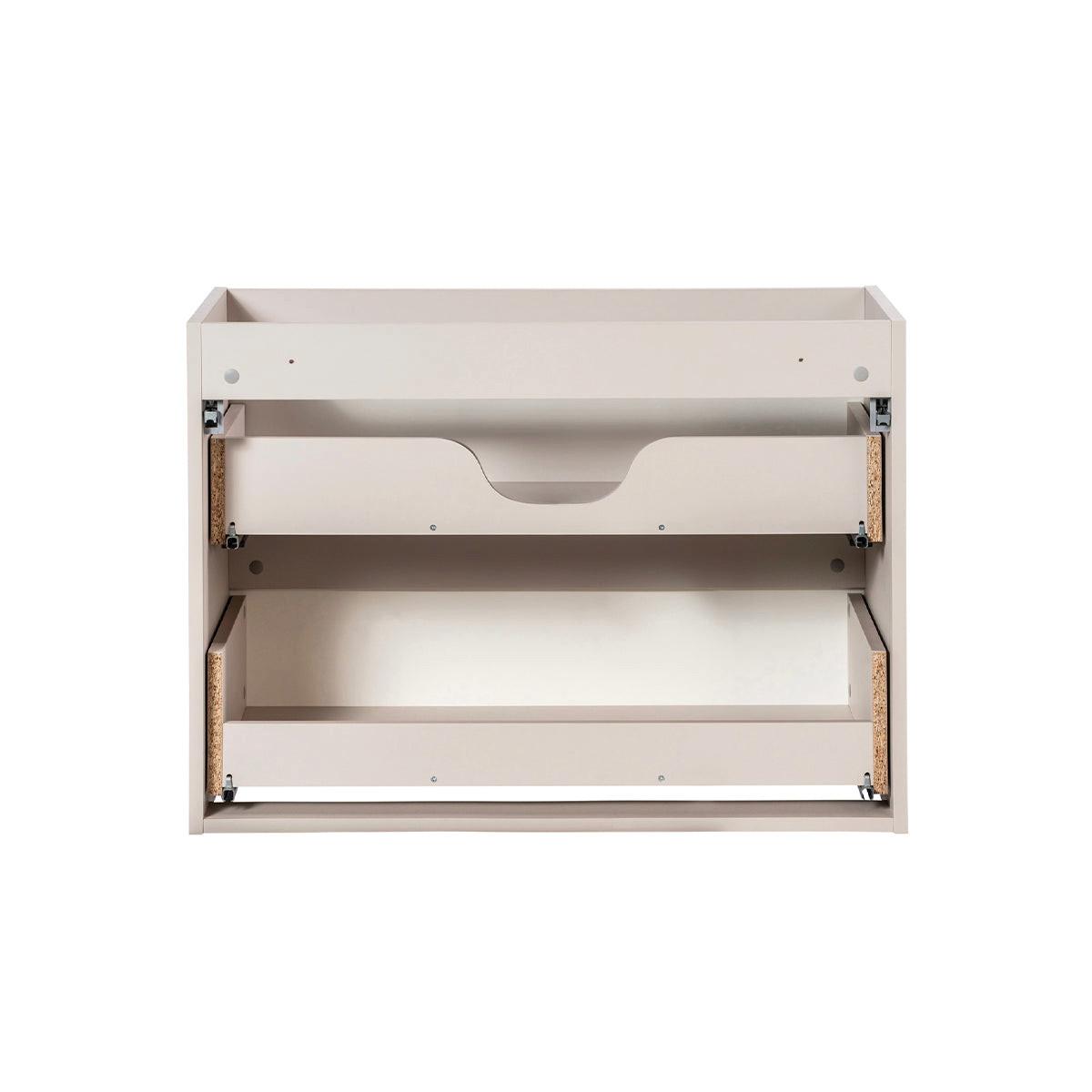WASCHTISCH 100.4cm Riva Kaschmir und Holz - Beige, Holzwerkstoff (100.4/59/40cm) - Petits-meubles