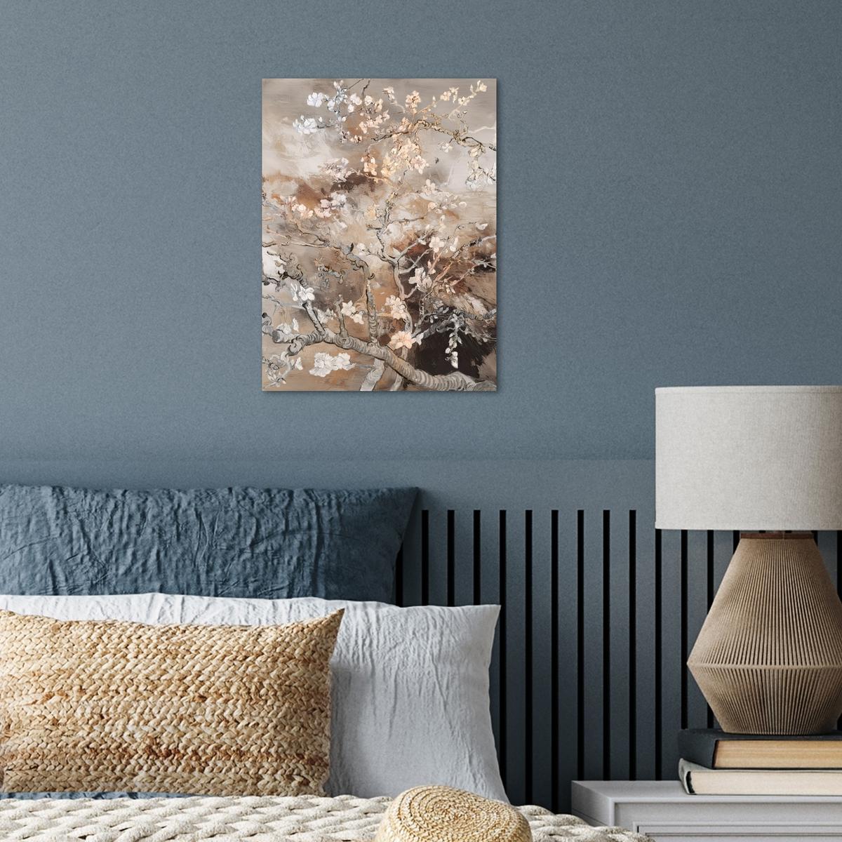 POSTER Mandelblüte - Kunst - Van Gogh - Beige - Abstrakt Wandbilder 30x40 cm - Braun, Papier (30/40/0.1cm) - MuchoWow