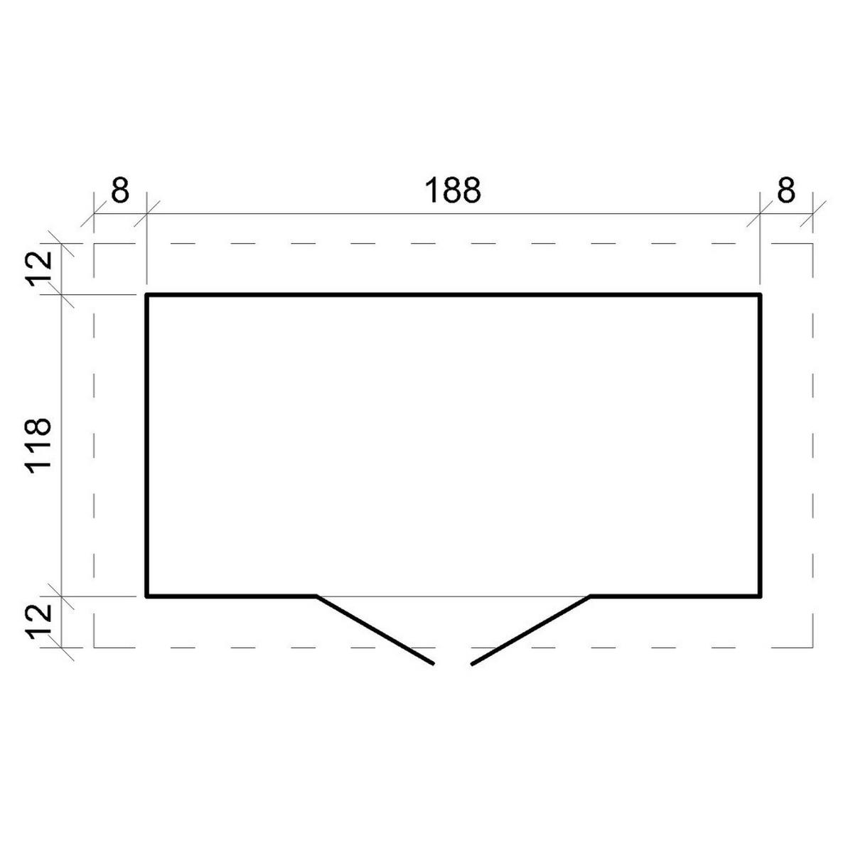 HOLZHAUS GARTENHAUSM 311C HOLZHAUS GARTENHAUS - B204xL142xH200 cm/ 2,22 m2 - Beige, Holz (200/200/142cm) - Timbela
