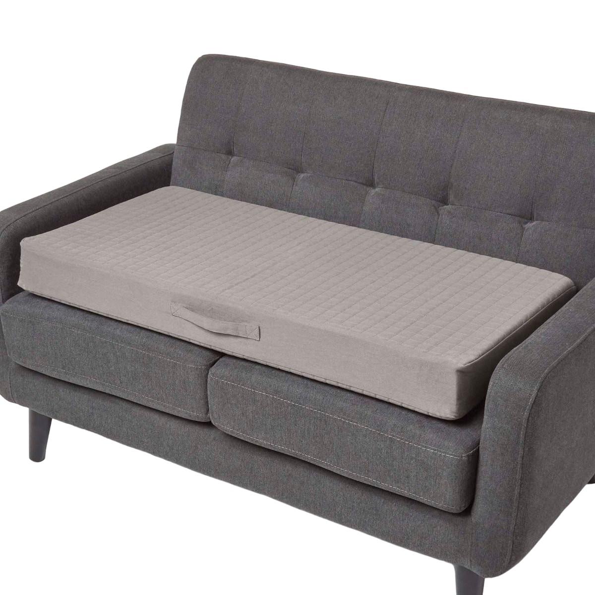 SOFA-AUFLAGE grau 100/50/10 cm – Sitzkissen orthopädisch - Grau, Textil (100/50/10cm) - Homescapes