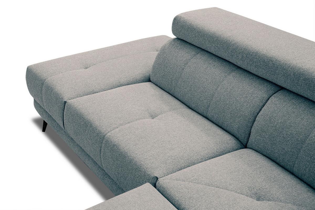 ECKSOFA MORELLO 5-Sitzer, mintgrün - Schwarz/Mintgrün, Holzwerkstoff/Textil (158/269cm) - Wozimo