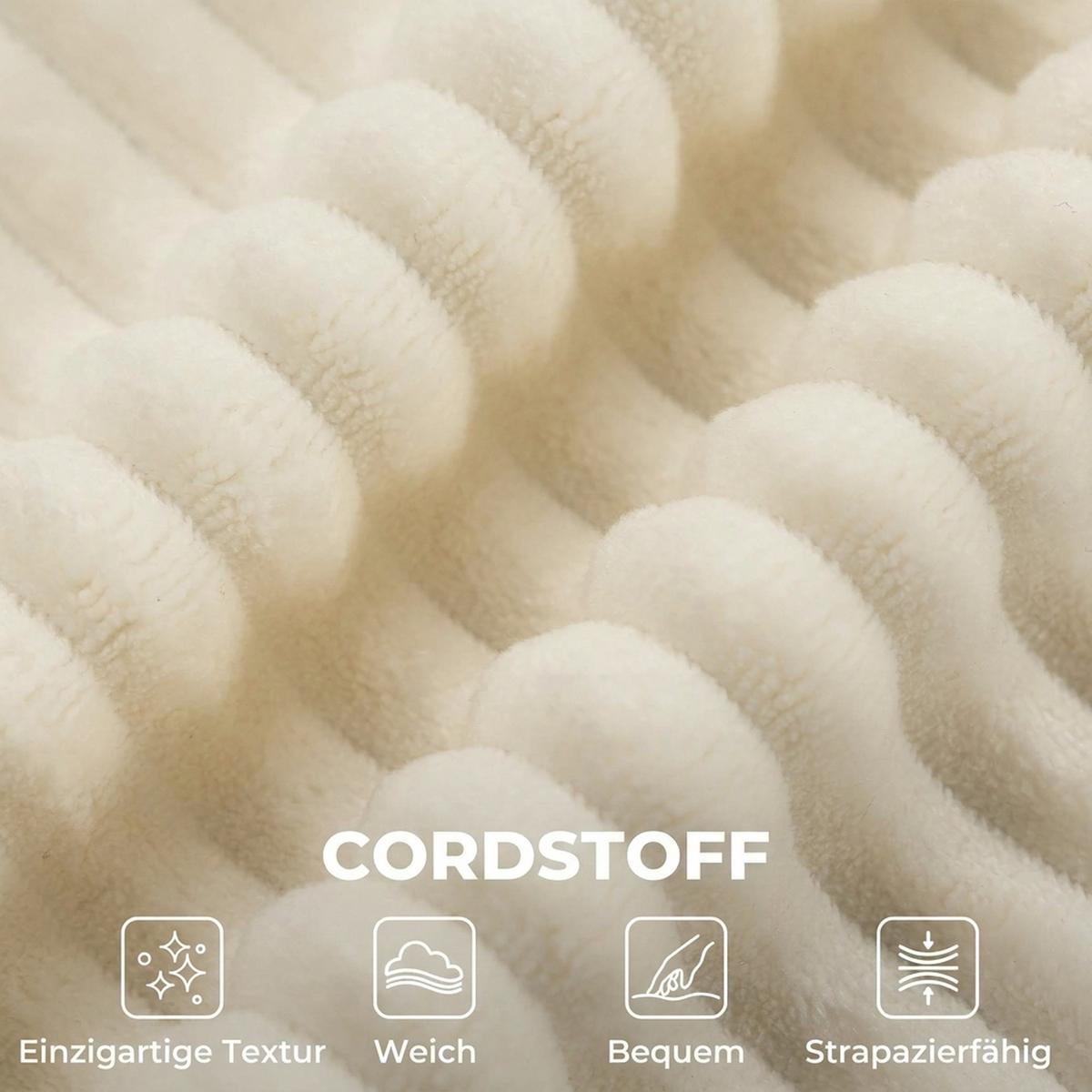 3-SITZER-SOFA Polyester Schaumstoff Beige - Beige, Textil (86/82/245cm) - HOMCOM