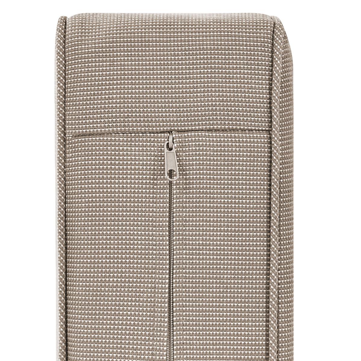 GARTENSOFA 2-sitzer zertifiziertes Akazienholz hellbraun Auflagen taupe Timor - Hellbraun/Beige, Holz (184/72/75cm) - Beliani