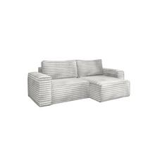ECKSOFA Schlafsofa Madlen - Hellgrau, Holzwerkstoff/Textil (248/140cm) - Fun Möbel