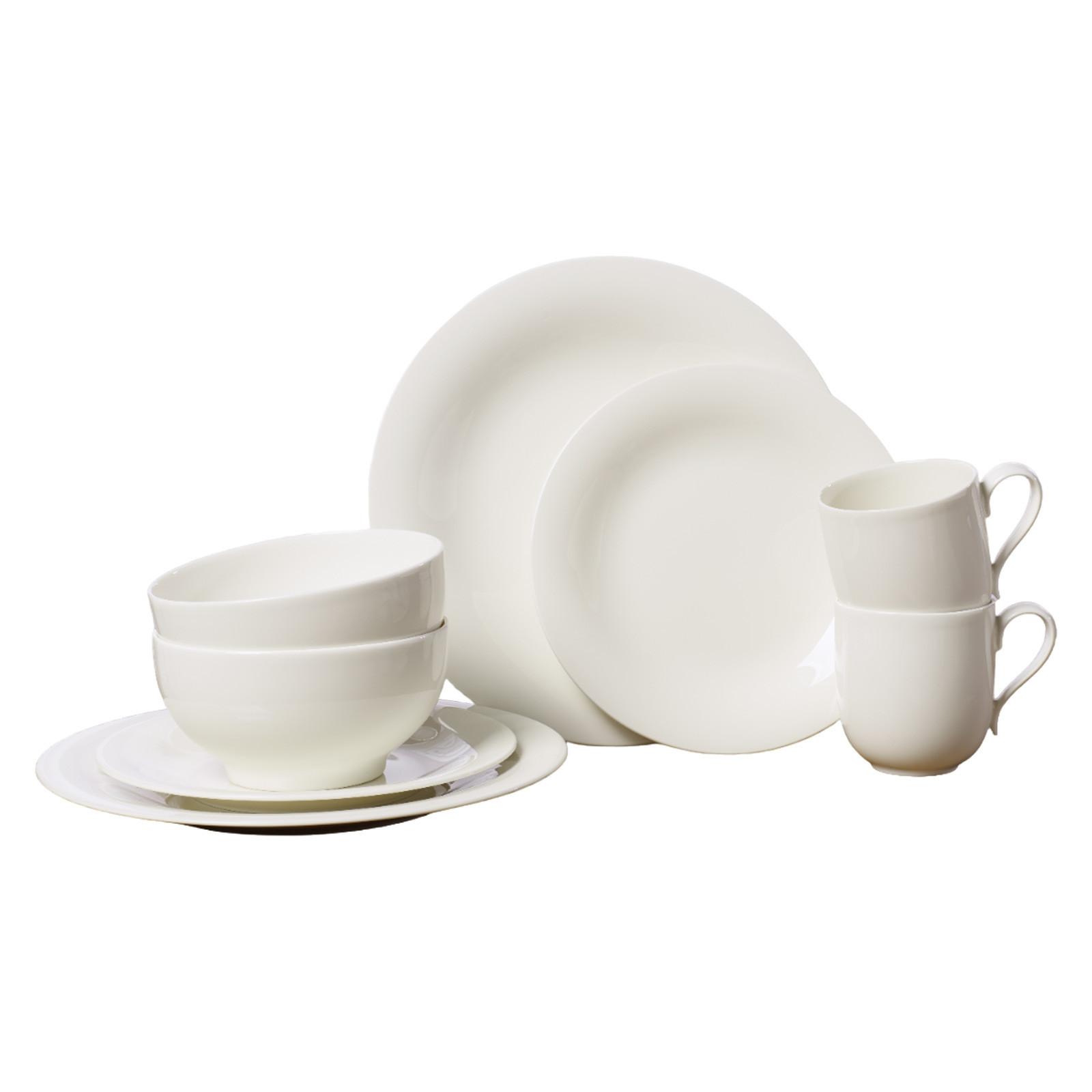 EINSTEIGER-SET New Cottage Basic weiß 8-tlg. - Weiß, Keramik (19.7/32.4/34.8cm) - Villeroy & Boch
