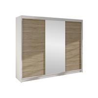 SCHWEBETÜRENSCHRANK Derby I - Beige, Holzwerkstoff/Metall (200/215/58cm) - MIRJAN24