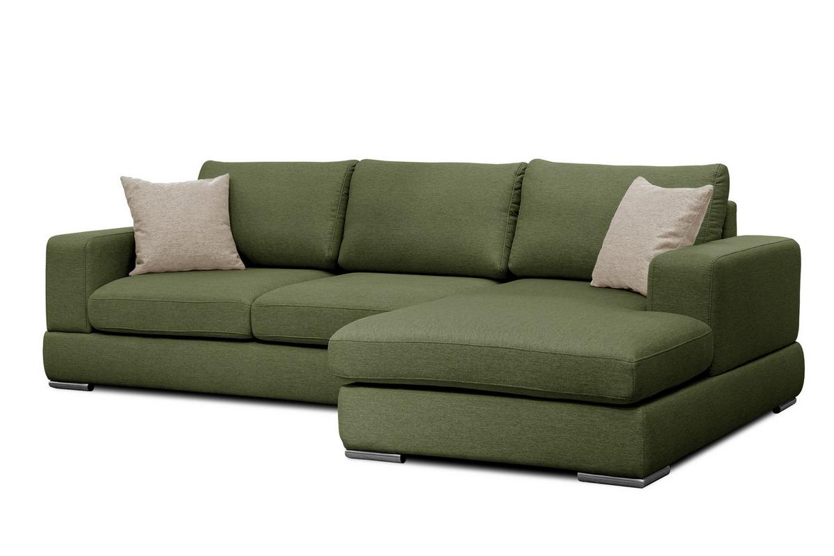 ECKSOFA OTTO 4-Sitzer, grün - Grün, Holzwerkstoff/Textil (279/159cm) - Wozimo