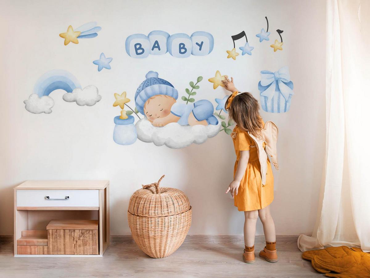 WANDAUFKLEBER 100x161cm - Kinderdekorationen für - Multicolor, Kunststoff (100/161/0.1cm) - Wallfluent