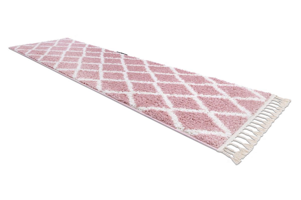 TEPPICH Berber 80/250 cm - Pink, Textil (80/250cm) - rugsX