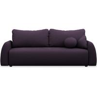 3-SITZER SOFA Nubelle violett Chenille-Bezug, wasserabweisend - Lila/Schwarz, Kunststoff/Textil (244/85/93cm) - Selsey