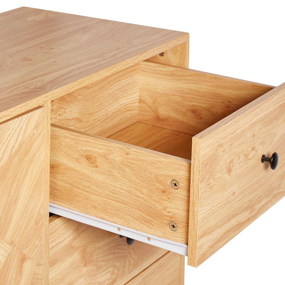 SIDEBOARD mit 2 Türen Braun Arizona - Braun, Holzwerkstoff (140/80/40cm) - Beliani