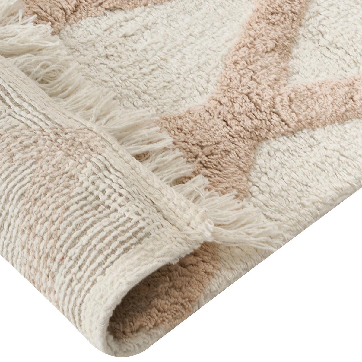 KINDERTEPPICH Beige 55/120 cm Baumwolle Punsari - Beige, Textil (55/120cm) - Beliani