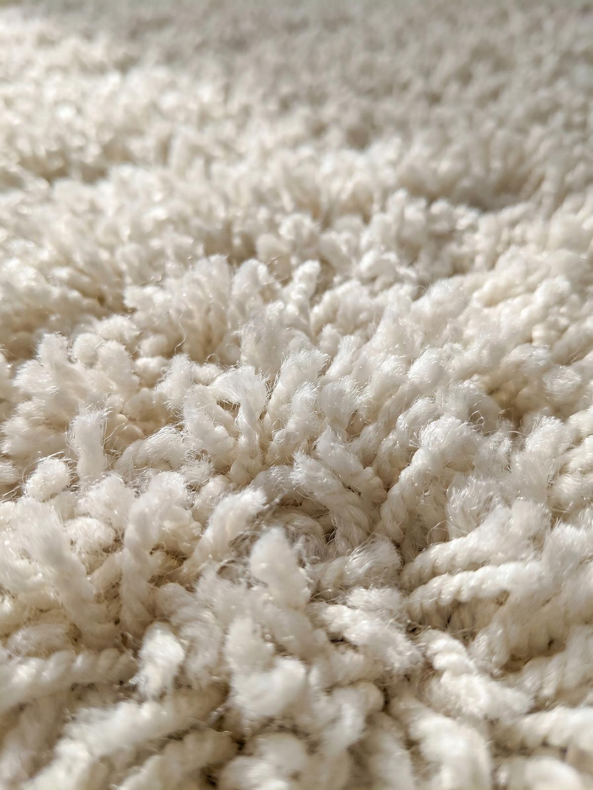 HOCHFLORTEPPICH RHEIN, einfarbig, aus Polypropylen, Creme, Ø 200 cm - Beige, Textil (200/200cm) - KADIMA DESIGN