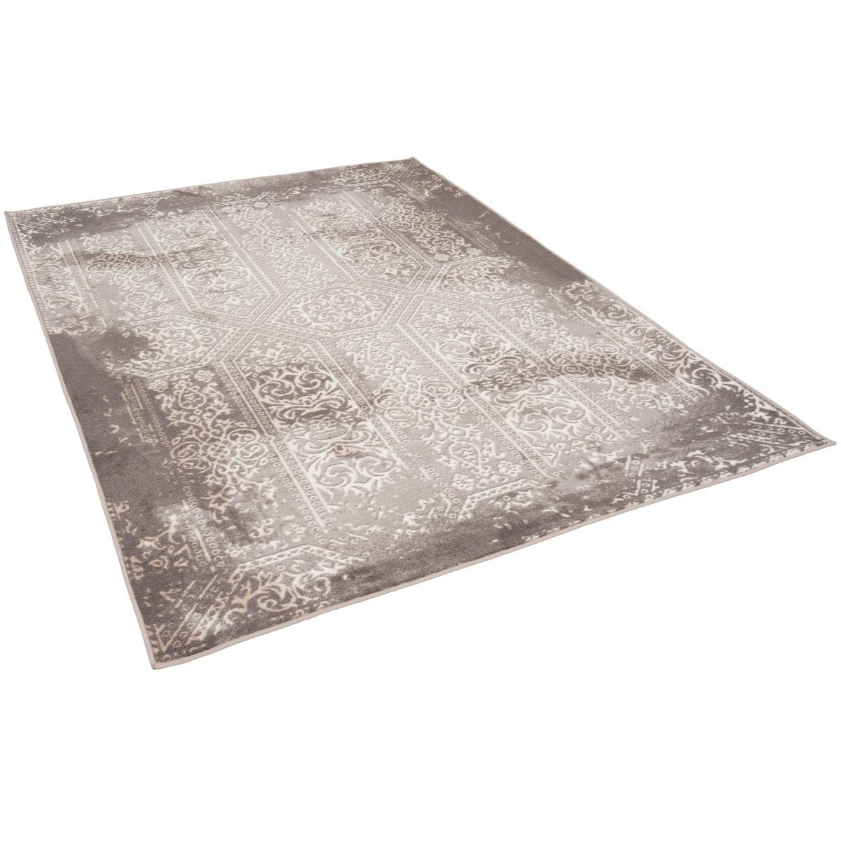 DESIGNER TEPPICH TAWIRA VINTAGE KLASSIK - Silberfarben, Textil (80/160cm) - Pergamon